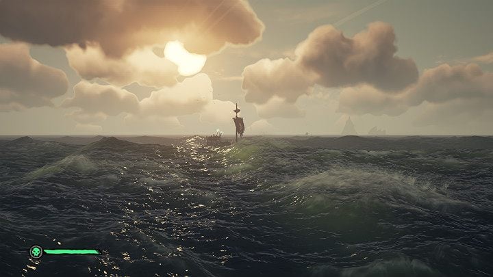 In the image above, a more aggressive pirate version of the skeleton ship can be seen emerging from the water next to the players ship - Sea of Thieves: Public events - For Landlubbers - Sea Of Thieves Guide