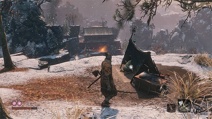 Once you get back to the Ashina Castle Grounds, focus first on re-investigation of the village, where the old lady is living - In what order to explore the initial locations in Sekiro Shadows Die Twice? - FAQ - Sekiro Guide and Walkthrough