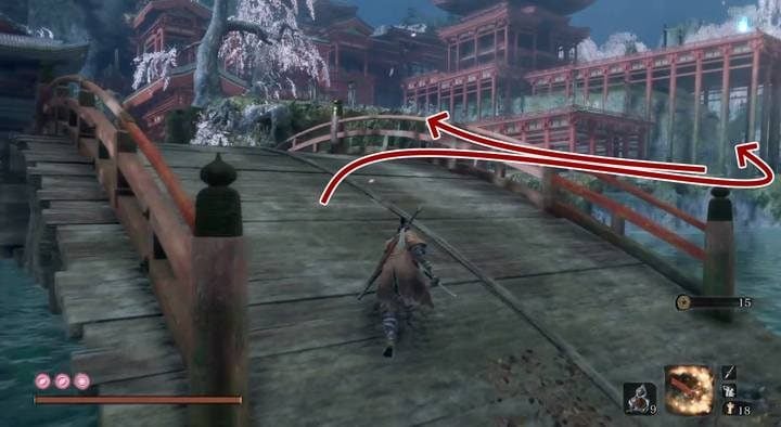 Shichimen Warrior is behind a big tree near the lake, in the valley of the river - Shichimen Warrior #2 | Sekiro Shadows Die Twice Boss Fight - Bosses - Sekiro Guide and Walkthrough