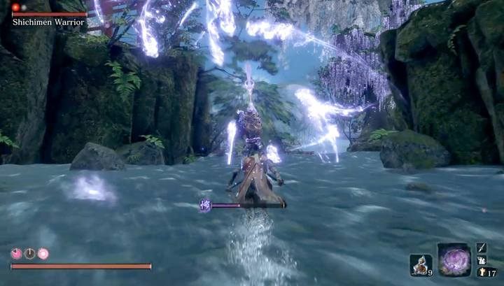 The disadvantage of this arena is the lack of places where you could hide from the attacks of the boss - Shichimen Warrior #2 | Sekiro Shadows Die Twice Boss Fight - Bosses - Sekiro Guide and Walkthrough