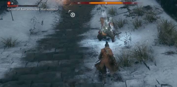 The general can use a technique that reduces posture. - General Kuranosuke Matsumoto | Sekiro Shadows Die Twice Boss Fight - Bosses - Sekiro Guide and Walkthrough