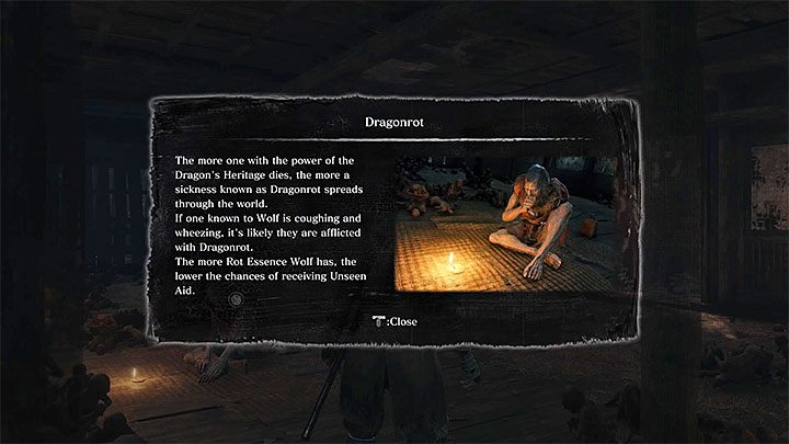 You can learn about Dragonrot for the first time after dying enough times - How to avoid Dragonrot spread in Sekiro Shadows Die Twice? - FAQ - Sekiro Guide and Walkthrough