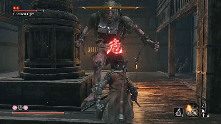 Ogre that you fight has the same attack like the boss encountered in Ashina Outskirts - Chained Ogre from Ashina Castle | Sekiro Shadows Die Twice Boss Fight - Bosses - Sekiro Guide and Walkthrough