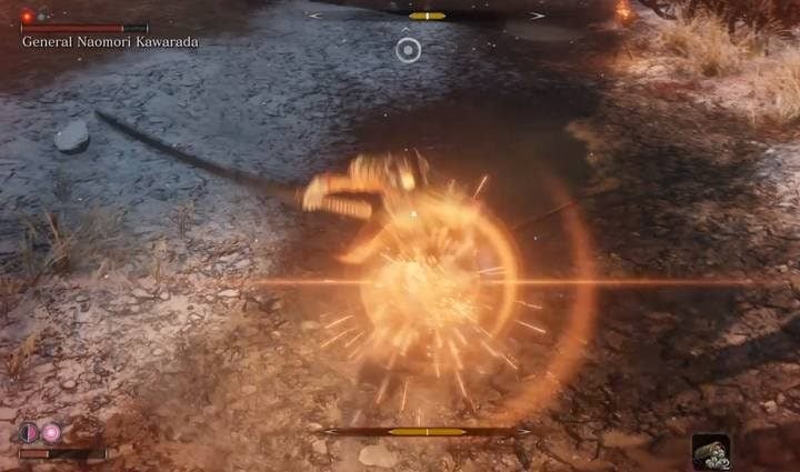 If you do not have any special abilities or items, only your agility will matter - General Naomori Kawarada | Sekiro Shadows Die Twice Boss Fight - Bosses - Sekiro Guide and Walkthrough