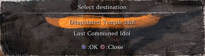 Once you use the Homeward Idol, the game will put you in front of a choice - Is there a fast travel option in Sekiro Shadows Die Twice? - FAQ - Sekiro Guide and Walkthrough