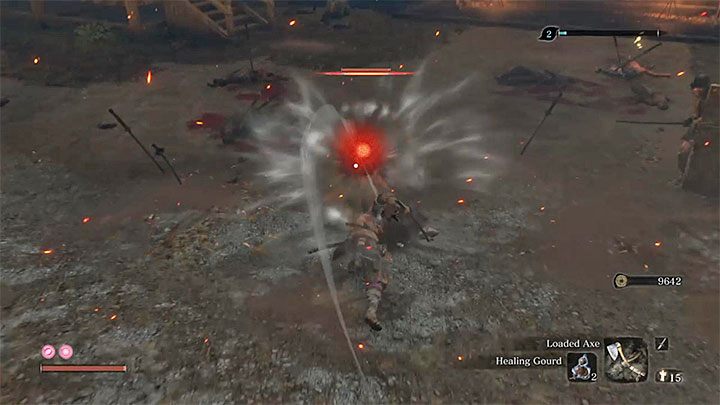 Lock your camera on an enemy carrying a shield - How to kill enemies equipped with shields in Sekiro Shadows Die Twice? - FAQ - Sekiro Guide and Walkthrough