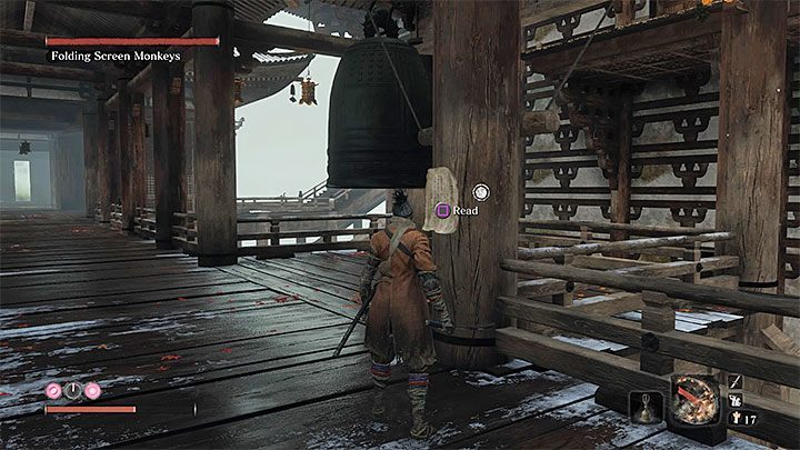 Monkey has a great hearing, thanks to which it can be warned if someone approaches even in stealth mode - How to find and kill Folding Screen Monkeys in Sekiro? - FAQ - Sekiro Guide and Walkthrough