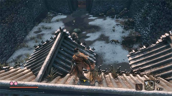 Move forward on the bridge and ignore the enemies - How to reach Senpou Temple in Sekiro Shadows Die Twice? - FAQ - Sekiro Guide and Walkthrough