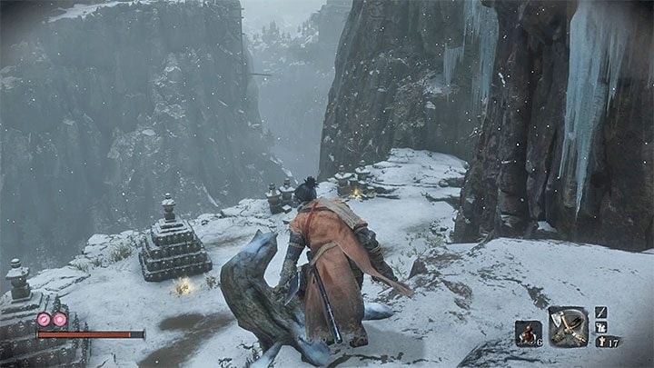 Your goal is to reach the secret location presented in the picture above - Sunken Valley | Sekiro Shadows Die Twice Walkthrough - Main story - Sekiro Guide and Walkthrough