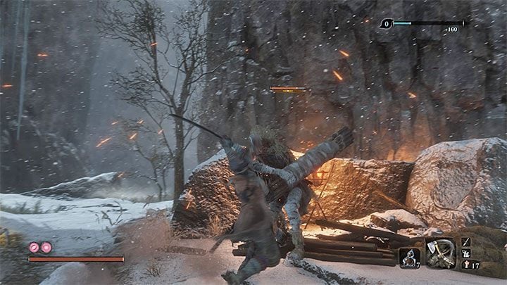 You can already go back down and continue the crossing through the main part of the valley, during which you will also encounter stronger opponents using guns - Sunken Valley | Sekiro Shadows Die Twice Walkthrough - Main story - Sekiro Guide and Walkthrough