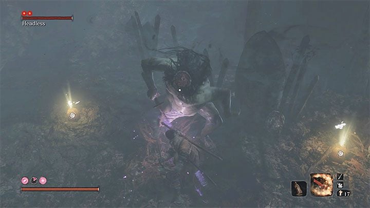 You can encounter the Headless boss on the left side in the first part of the Hidden Forest - Ashina Depths | Sekiro Shadows Die Twice Walkthrough - Main story - Sekiro Guide and Walkthrough