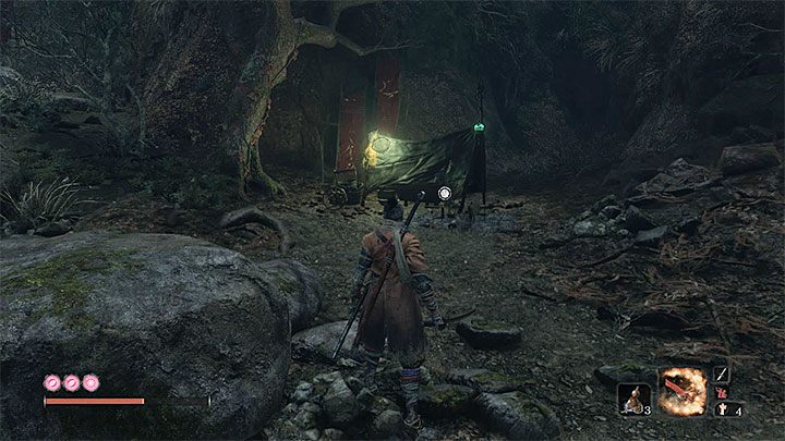 Soon after arriving in the new area, you will discover first sculptor idol Mibu Village - Ashina Depths | Sekiro Shadows Die Twice Walkthrough - Main story - Sekiro Guide and Walkthrough