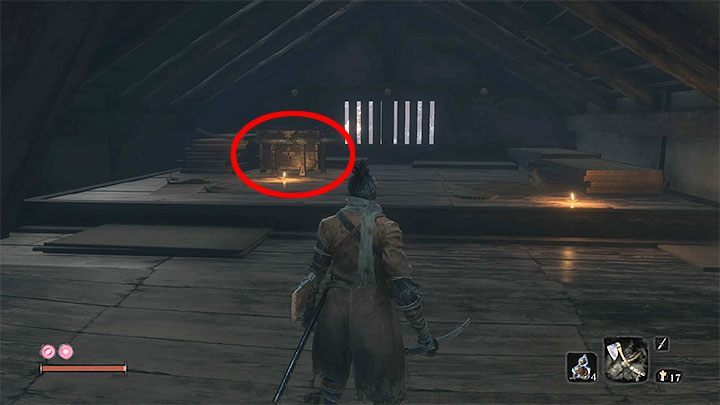 You must eventually reach the attic of the fortress - Prayer Beads | Unique items in Sekiro Shadows Die Twice - Unique items - Sekiro Guide and Walkthrough