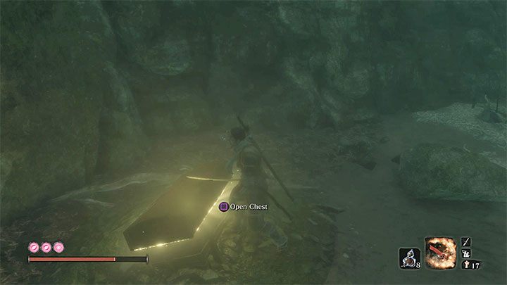 Beads lie in a small chest in the Mibu Village - Prayer Beads | Unique items in Sekiro Shadows Die Twice - Unique items - Sekiro Guide and Walkthrough
