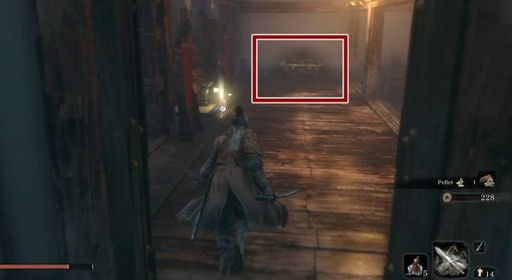 Sabimaru is at the ground floor of Ashina Castle - Sabimaru | Prosthetic Tools in Sekiro Shadows Die Twice - Prosthetic Tools - Sekiro Guide and Walkthrough