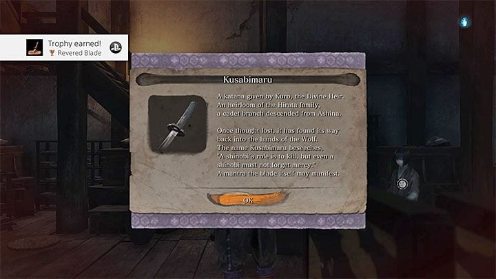 Type of trophy: bronze - Trophy List of Sekiro Shadows Die Twice - The Trophy Guide - Sekiro Guide and Walkthrough