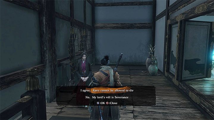 You dont have to speak to Kuro - Purification | Sekiro Shadows Die Twice endings - Game Endings - Sekiro Guide and Walkthrough