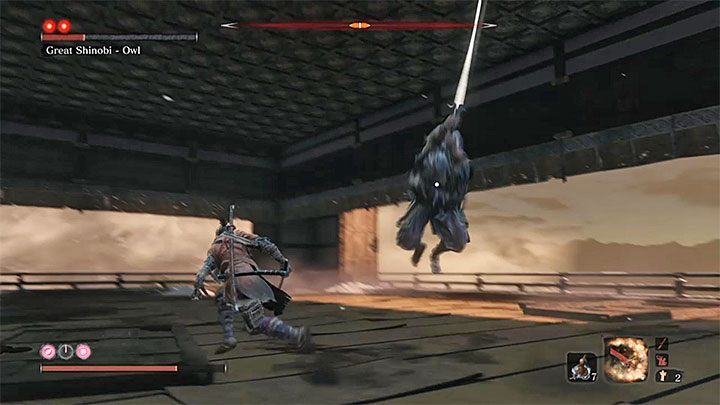 This decision will trigger a fight with Great Shinobi - Owl - Return | Sekiro Shadows Die Twice endings - Game Endings - Sekiro Guide and Walkthrough