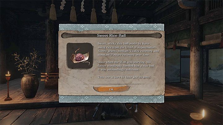 Travel to Kuros Chamber in Ashina Castle and give the boy Rice received from the Divine Child of Rejuvenation - Return | Sekiro Shadows Die Twice endings - Game Endings - Sekiro Guide and Walkthrough