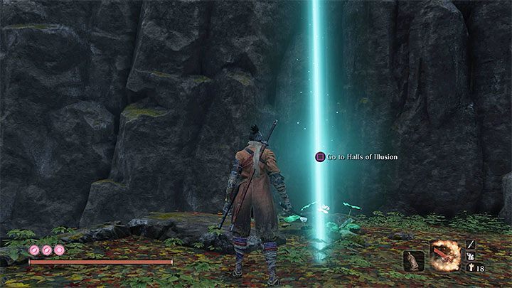 Leave the Inner Sanctum and then go back to this location - Return | Sekiro Shadows Die Twice endings - Game Endings - Sekiro Guide and Walkthrough