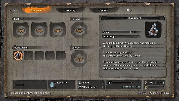 You will receive the Kusabimaru katana - henceforth, you can attack your foes - Prologue in Ashina Reservoir | Sekiro Shadows Die Twice Walkthrough - Main story - Sekiro Guide and Walkthrough