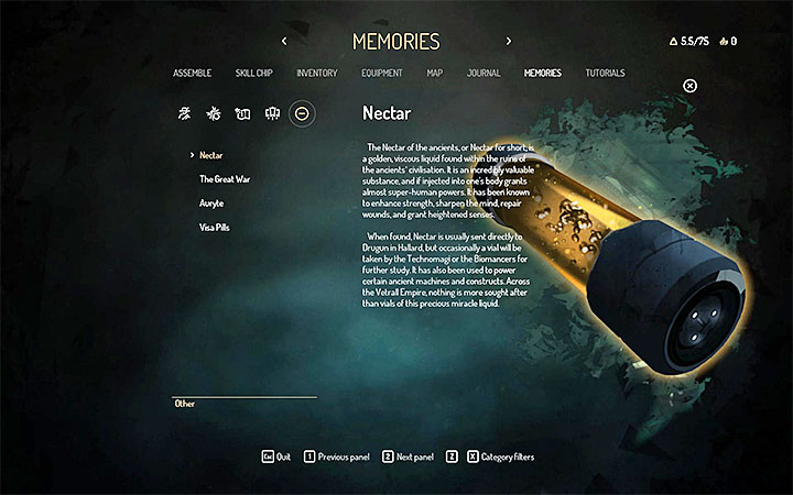 Nectar is a unique substance in Seven: The Days Long Gone, which allows you to use abilities and also upgrade them - Where to find Nectar and what are its uses? - FAQ - Seven The Days Long Gone Game Guide