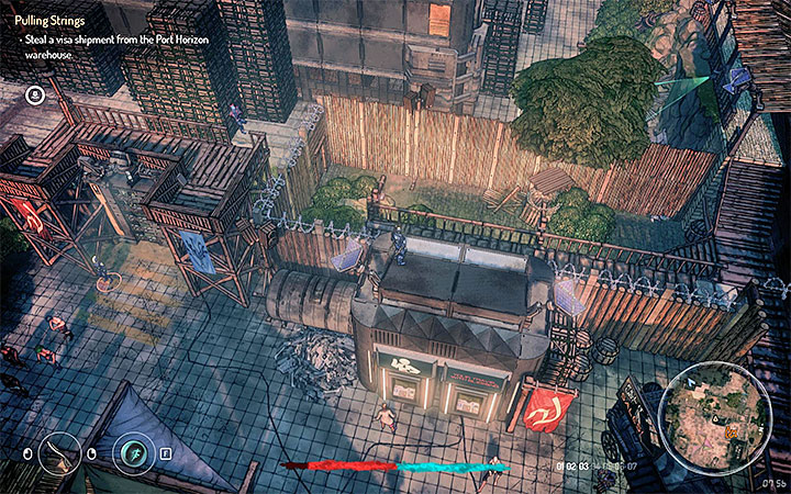 The easiest way to get to the port is to climb the elements of the big wooden construction from the picture 1 - How to infiltrate Port Horizon? - FAQ - Seven The Days Long Gone Game Guide