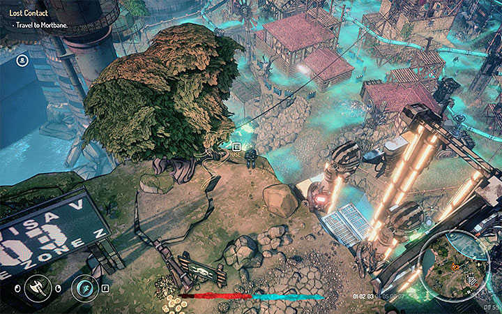 Mortbane is a long way from Lewmer, north-east from that village - Lost Contact | Walkthrough | Main quest - Main Quests - Seven The Days Long Gone Game Guide