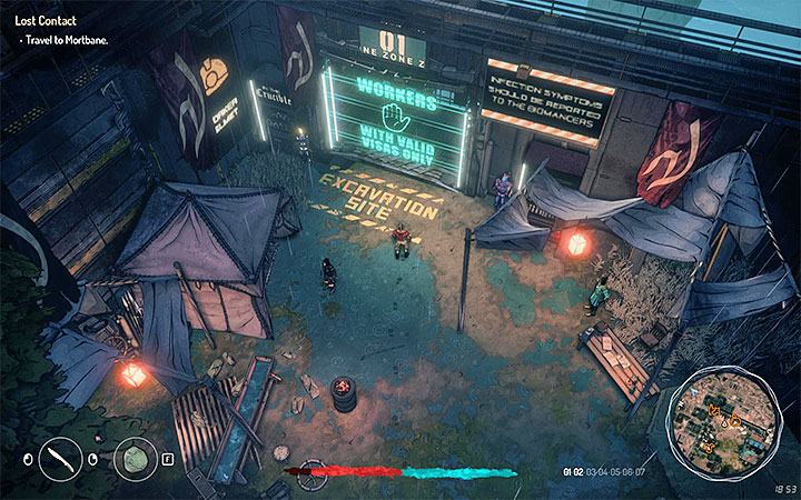 The second option is to go through the excavation site entrance located in the north-east part of Lewmer - the picture above shows this place - Lost Contact | Walkthrough | Main quest - Main Quests - Seven The Days Long Gone Game Guide