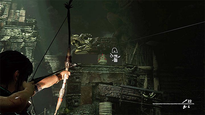 Return to the crank after a successful action - How to solve the gate opening puzzle of Eye of the Serpent in Cenotes? - Solving Riddles - Shadow of the Tomb Raider Game Guide
