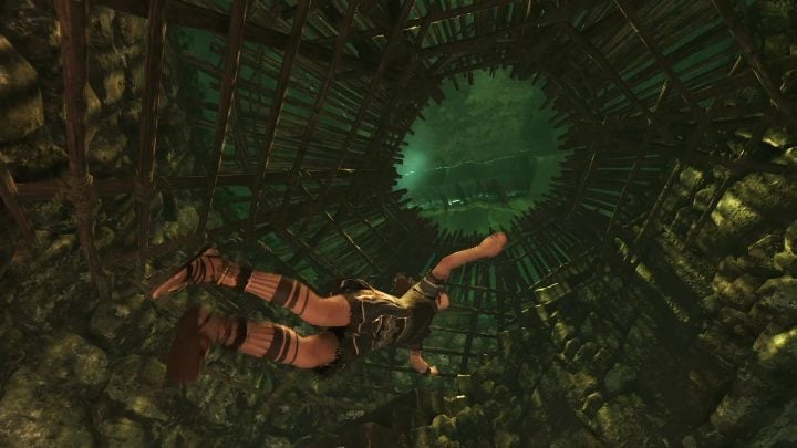 Continue to swim until you see the hole at the top - Crypts in The Hidden City in Shadow of the Tomb Raider - Crypts - Shadow of the Tomb Raider Game Guide