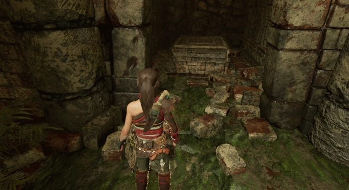 Birthing the Serpent (17) - behind the golden statue, there is a small room - Treasures, Relics, and Documents in Kuwaq Yaku | Secrets in SotTR - Kuwaq Yaku - Shadow of the Tomb Raider Game Guide