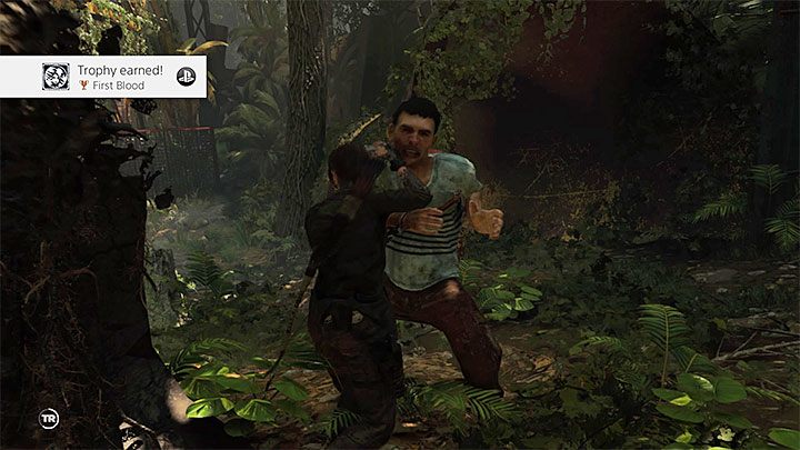 Key feature of mud camouflage is the possibility of hiding by walls covered with mud - First Blood trophy in Shadow of the Tomb Raider - Trophy Guide - Shadow of the Tomb Raider Game Guide