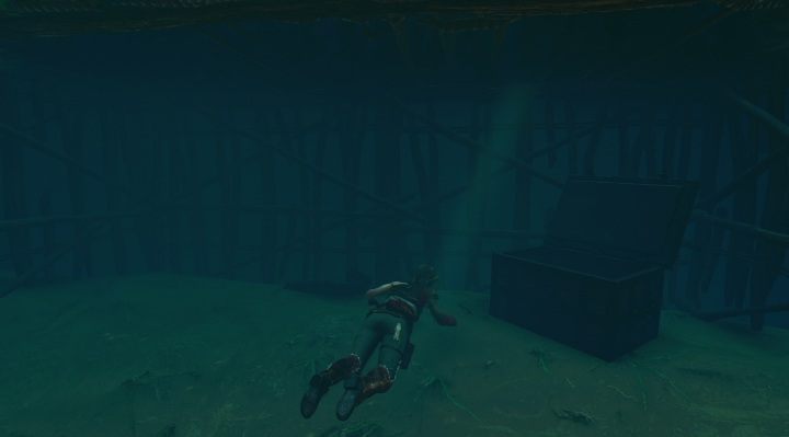 The first chest (1) is in the western part of the city - Chests and survivalist cache in The Hidden City | Secrets in SotTR - The Hidden City - Shadow of the Tomb Raider Game Guide