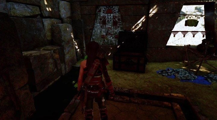 The second chest (2) is inside one of the cabins - Chests and survivalist cache in The Hidden City | Secrets in SotTR - The Hidden City - Shadow of the Tomb Raider Game Guide