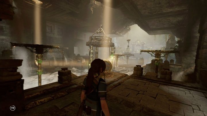 On the right side of the room you will find barely open doors - Challenge Tombs - The Hidden City in Shadow of the Tomb Raider - Challenge Tombs - Shadow of the Tomb Raider Game Guide