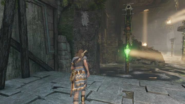 Set the next mirror in such way that the light falls on the left column - Challenge Tombs - The Hidden City in Shadow of the Tomb Raider - Challenge Tombs - Shadow of the Tomb Raider Game Guide