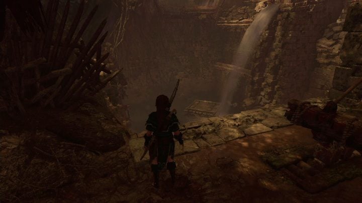 Connect the spool on the gates and the one on the raft with a rope - Challenge Tombs - The Hidden City in Shadow of the Tomb Raider - Challenge Tombs - Shadow of the Tomb Raider Game Guide