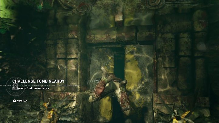 To enter the tomb dive through a gap underwater - Challenge Tombs - The Hidden City in Shadow of the Tomb Raider - Challenge Tombs - Shadow of the Tomb Raider Game Guide