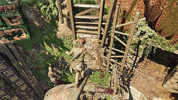 Climb the top beam and go to its end - Completing the Trial of the Eagle - Path to the Hidden City - Trial of the Eagle - Shadow of the Tomb Raider Game Guide