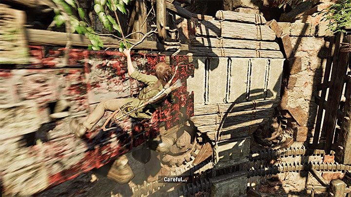 Rappel down using the rope and start running across the wall - Completing the Trial of the Eagle - Path to the Hidden City - Trial of the Eagle - Shadow of the Tomb Raider Game Guide