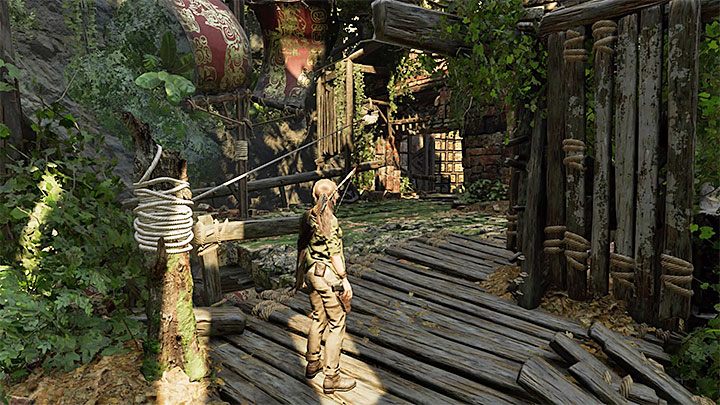 Act quickly now, because the lever will soon be back in its original position, which means closing the passage - How to complete the Trial of the Eagle in Shadow of the Tomb Raider Game? - Solving Riddles - Shadow of the Tomb Raider Game Guide