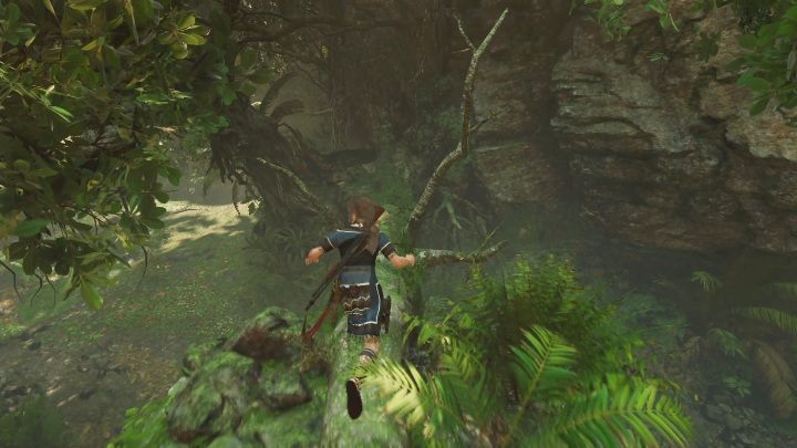 To get to the treasure you must first go to the other side of the rocks by a broken tree - Mam monoliths in Shadow of the Tomb Raider Game - Monoliths - Shadow of the Tomb Raider Game Guide