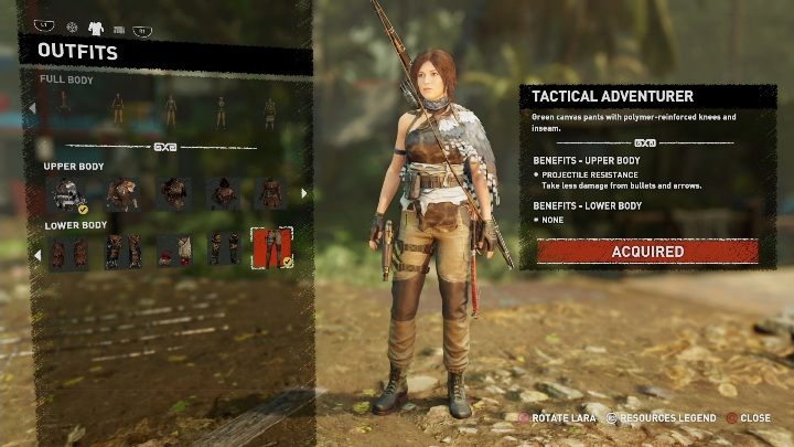 How to get - You start the game in this outfit - All Laras outfits in Shadow of the Tomb Raider - Equipment - Shadow of the Tomb Raider Game Guide