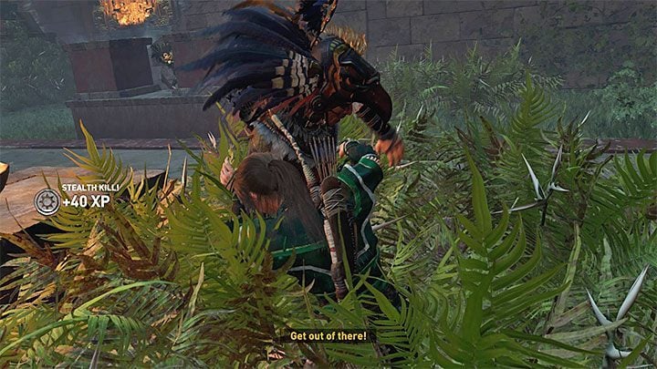 You start the fight hidden in the bushes, and you should remain hidden for as long as possible - Escape with Unuratu and exploration of the Sinchi Chiqa tomb - Last Emperor - The Hidden City - return - Shadow of the Tomb Raider Game Guide