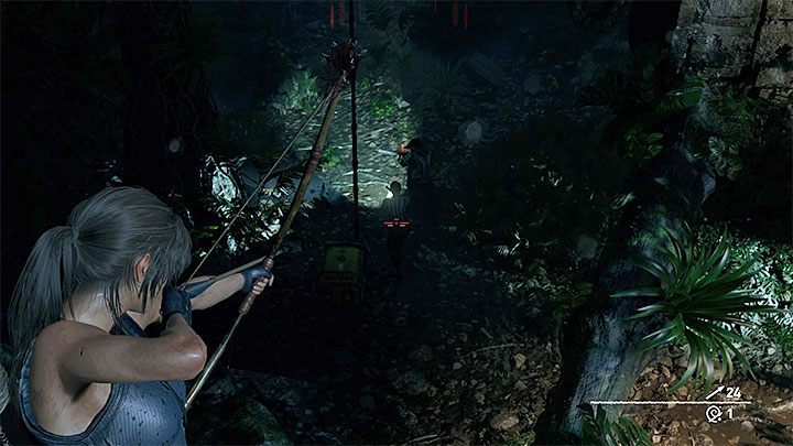 Youll encounter opponents in the next part of the jungle - Finding Jonah and defeating the Trinity army - Downpour - Porvenir Oil Fields - Shadow of the Tomb Raider Game Guide