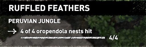 You have to shoot 4 bags to complete this challenge - Challenges in Peruvian Jungle | Secrets in Shadow of the Tomb Raider - Peruvian Jungle - Shadow of the Tomb Raider Game Guide