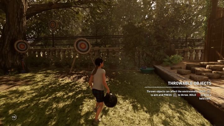 The first three throwing targets are right behind the point where the young Lara appears - Challenges in Croft Manor | Secrets in Shadow of the Tomb Raider - Croft Manor - Shadow of the Tomb Raider Game Guide