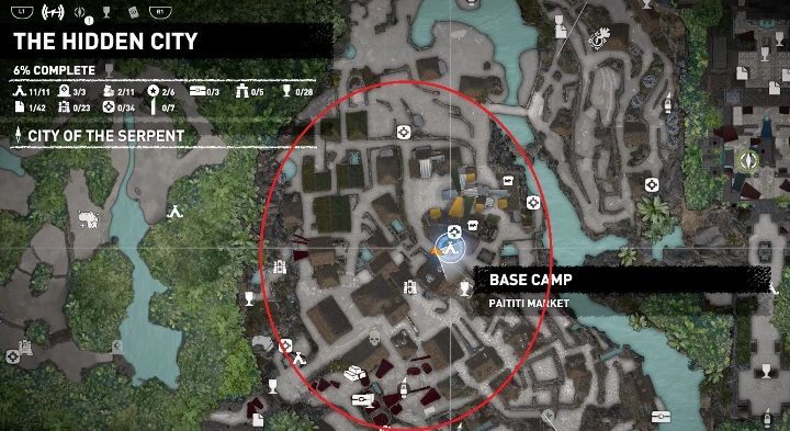 To start the Changing the weather challenge you must go to the area marked in the map above - Challenges in The Hidden City | Secrets in Shadow of the Tomb Raider - The Hidden City - Shadow of the Tomb Raider Game Guide