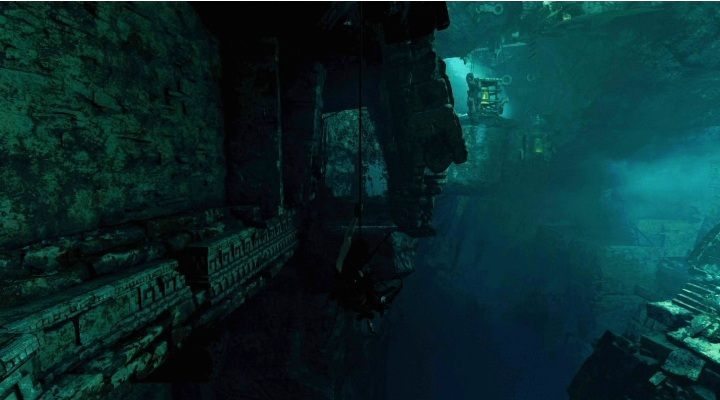 Third survival cache (3) - in order to get the last package in this location you have to descent from the wall and jump on the next shelf - Chests, relicts and documents in Cozumel | Secrets in Shadow of the Tomb Raider - Cozumel - Shadow of the Tomb Raider Game Guide